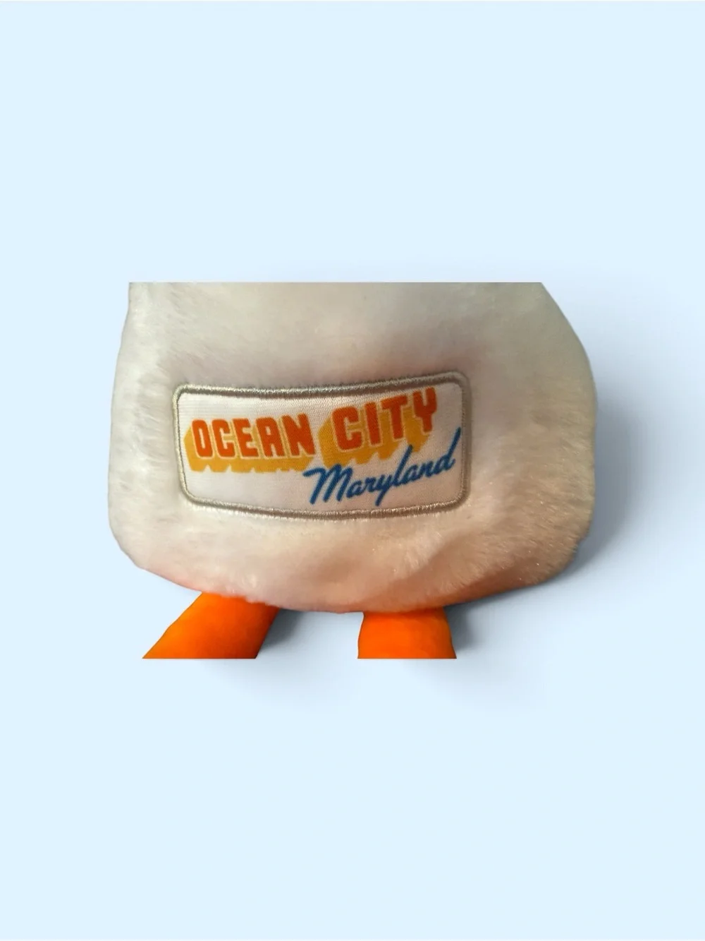 Plush Seagull - White & Orange Beach Bird Plush